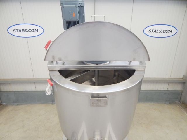 2 x 300L AISI304 cuve agitée pour le chocolat; échangeur thermique; isolation