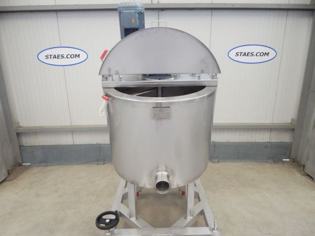 2 x 300L AISI304 cuve agitée pour le chocolat; échangeur thermique; isolation