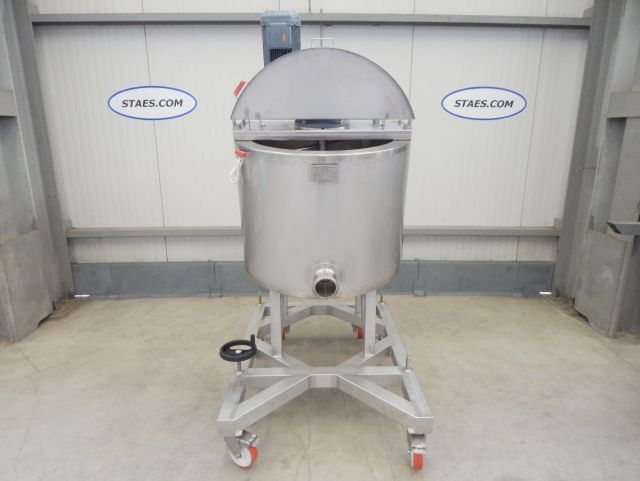 2 x 300L AISI304 cuve agitée pour le chocolat; échangeur thermique; isolation