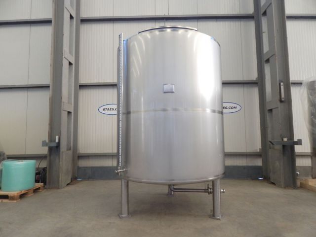 1 x 3.300L AISI304 Mischtank; Wärmetauscher; Isolierung