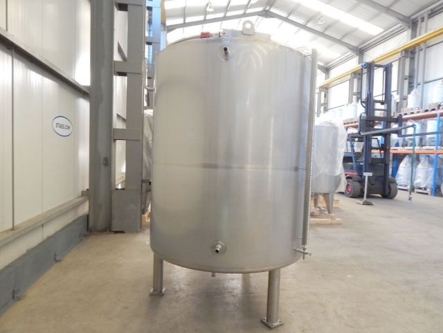 1 x 3.300L AISI304 Mischtank; Wärmetauscher; Isolierung