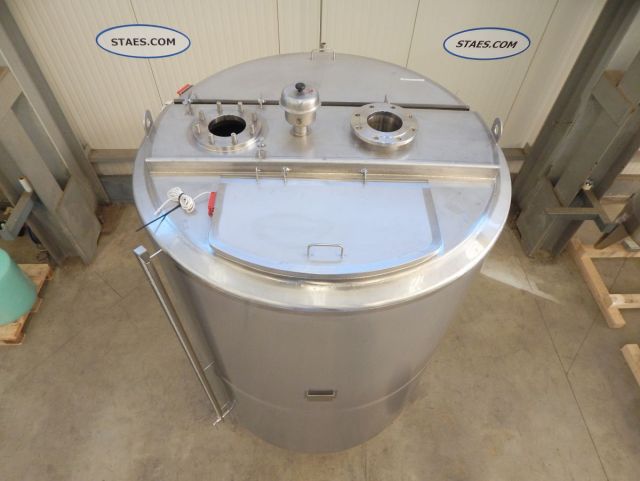 1 x 3.300L AISI304 Mischtank; Wärmetauscher; Isolierung