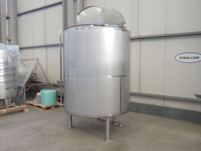 1 x 3.300L AISI304 Mischtank; Wärmetauscher; Isolierung