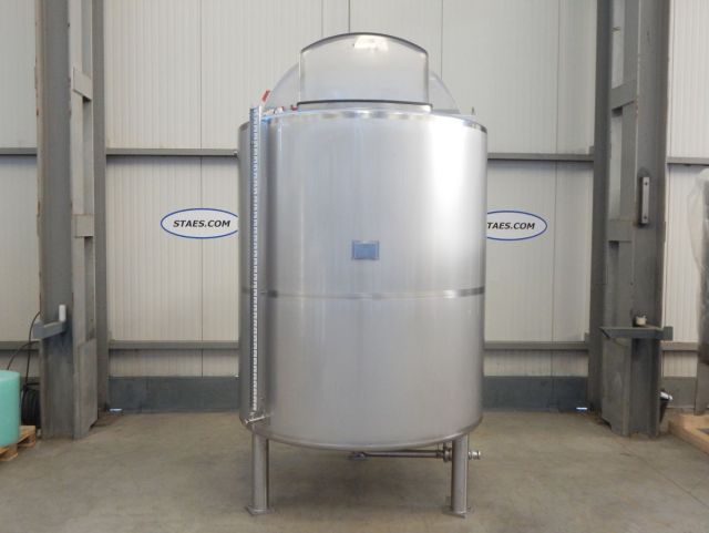 1 x 3.300L AISI304 Mischtank; Wärmetauscher; Isolierung