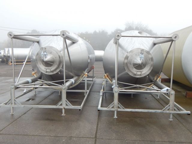 2 x 13m³; CCT cuves de fermentation de la bière; PED CE TüV; 10% Rx