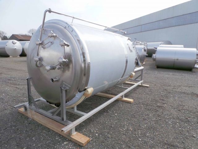 2 x 5.2m³ & 1 x 4.2m³ AISI304; CCT bier fermentatie tanks; PED CE TüV; 10% Rx