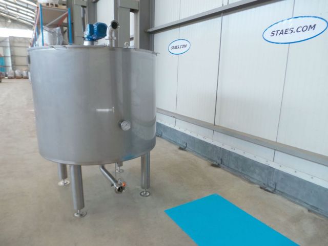 1 x 1.200L AISI304 Edelstahl Mischtank; Wärmetauscher; Isolierung