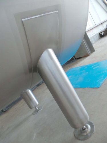 2 x 2m³ AISI304; stainless-steel insulated storage-tank: horizontal