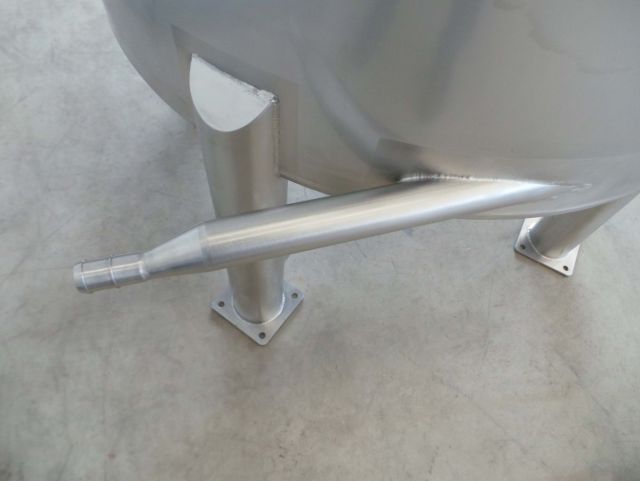 1 x 330L AISI316; stainless-steel storage-tank