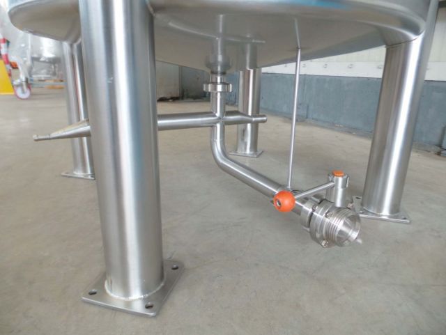 1 x 330L AISI316; stainless-steel storage-tank