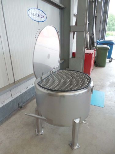 1 x 330L AISI316; stainless-steel storage-tank