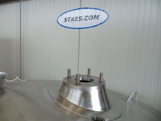 1 x 1.200L AISI316L mengtank; warmtewisselaar; isolatie & 1 x 1.200L AISI316L mengtank; enkelwandig