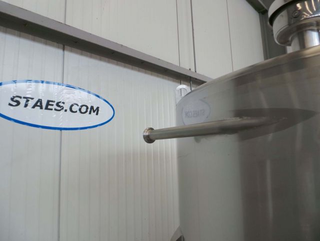 1 x 1.200L AISI316L mengtank; warmtewisselaar; isolatie & 1 x 1.200L AISI316L mengtank; enkelwandig