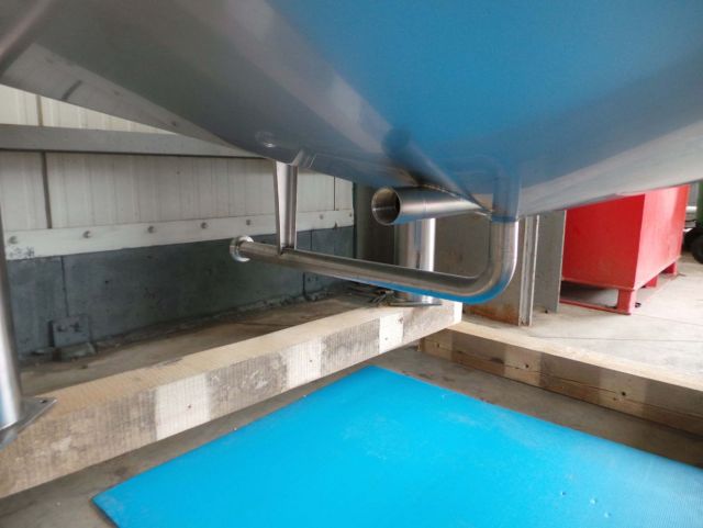 1 x 1.200L AISI316L mengtank; warmtewisselaar; isolatie & 1 x 1.200L AISI316L mengtank; enkelwandig