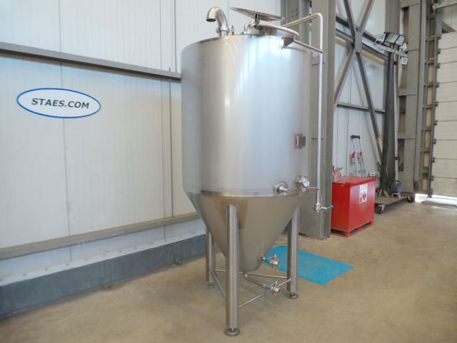 2 x 1.5m³; AISI304; ZKG Zylinder Konische Gärtanks für Bier; 0.5bar; isoliert; Wärmetauscher