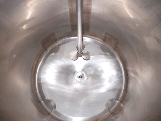 1 x 100L; AISI316; roestvrijstalen mengtanks met frequentie sturing; enkelwandig vertikaal