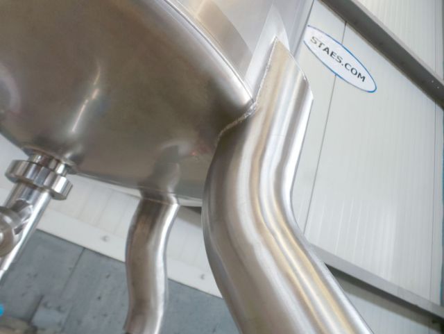 1 x 100L; AISI316; roestvrijstalen mengtanks met frequentie sturing; enkelwandig vertikaal