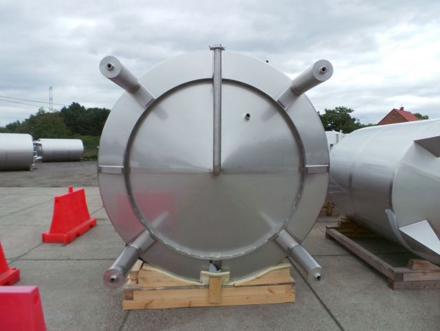 11.2m³; AISI 316L; Edelstahl Behälter; einwwandig, vertikal; Schweissnähten poliert Ra<0.8