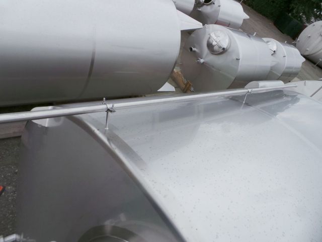 11.2m³; AISI 316L; Edelstahl Behälter; einwwandig, vertikal; Schweissnähten poliert Ra<0.8