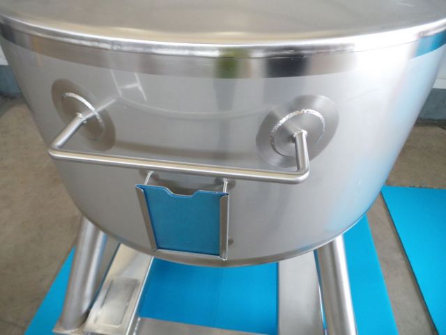 5 x 620L AISI316L; roestvrijstalen mobiele opslagtanks