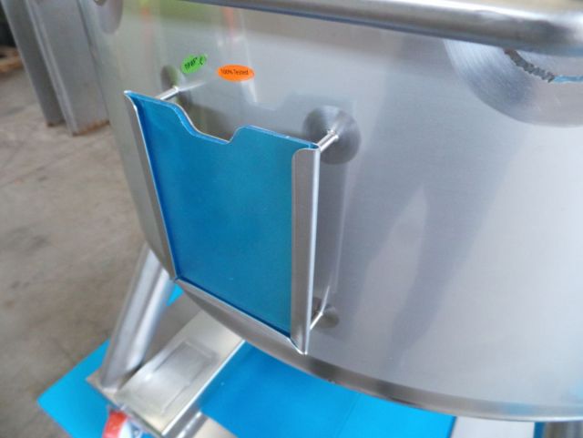 5 x 620L AISI316L; roestvrijstalen mobiele opslagtanks