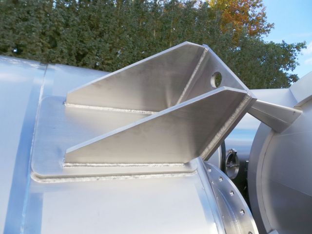 2 x 25.5m³ AISI304; cuve de stockage en inoxydable simple paroi