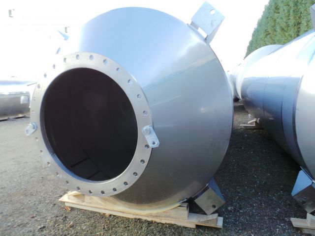 2 x 25.5m³ AISI304; cuve de stockage en inoxydable simple paroi