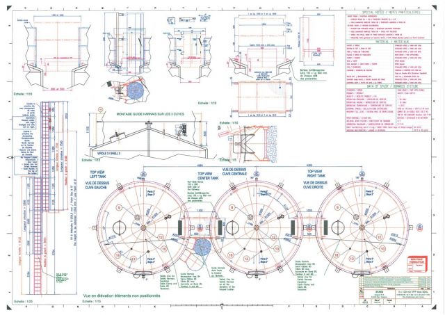 3 x 120 m³ AISI 304; cuves de stockage en acier inoxydable; vertical; isolée;