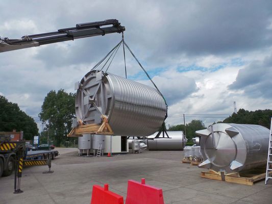 25.500L AISI304L mixing tank; slow speed chocolat agitator; heat exchanger