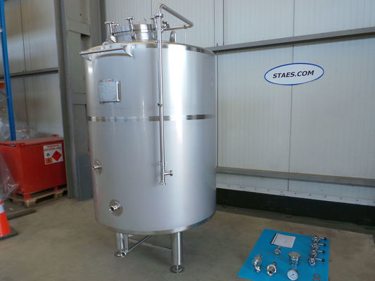 1 x 1.600L : AISI304 BBT helder bier tanks; 3.3 bar PED CE TüV; 10% Rx