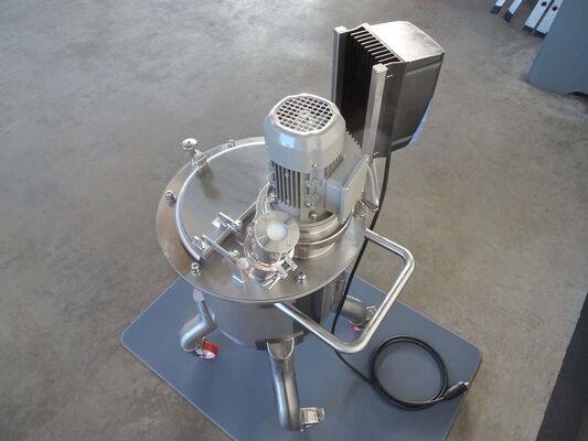 1 x Nieuwe roestvrijstalen verticale mengtank van 50L  in AISI316L.