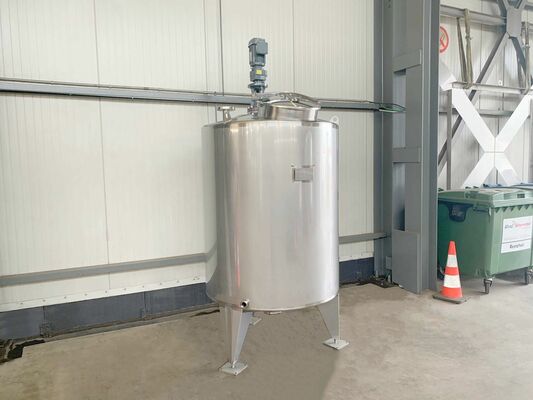 1 x Neuer vertikaler 2.000L Edelstahl-Mischbehälter aus AISI316L