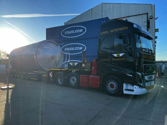 1 x Nieuwe roestvrijstalen verticale opslagtank van 50.000L in AISI304L