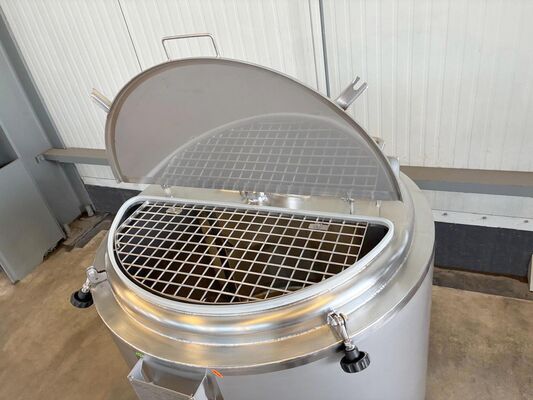 1 x Nieuwe roestvrijstalen verticale mengtank van 500L in AISI316L