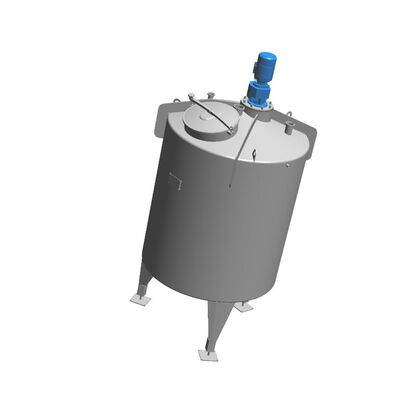 1 x 2500L vertikaler Mischbehälter AISI 304L aus Edelstahl