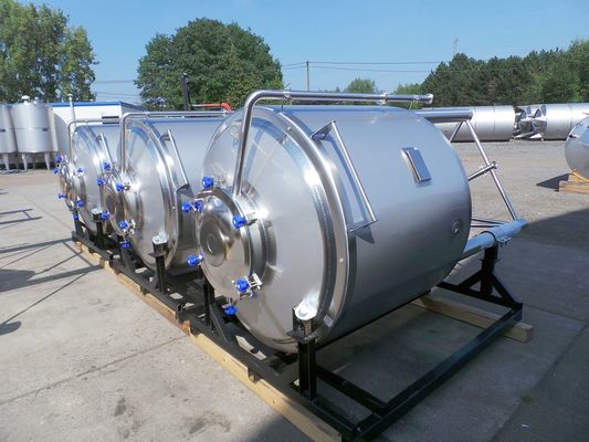 3 x 1.445L AISI304; CCT bier fermentatie tanks; 0.2 bar