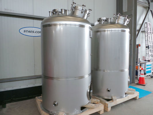 OR160605: 2 x 1.765L AISI304L RVS roestvrijstalen full vacuum - druktank; -1bar / 3,3bar; enkelwandig vertikaal