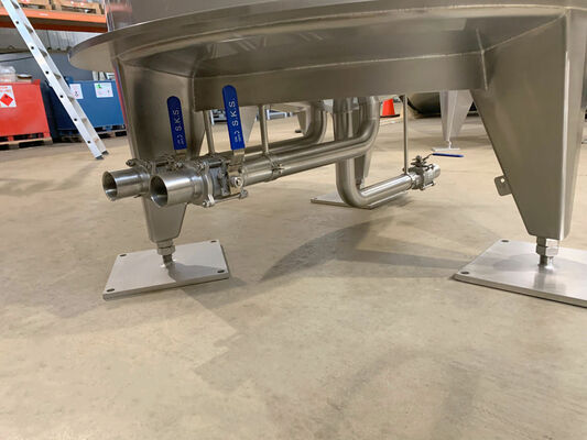 1 x New 1.750L stainless-steel AISI316L vertical mixing tank.