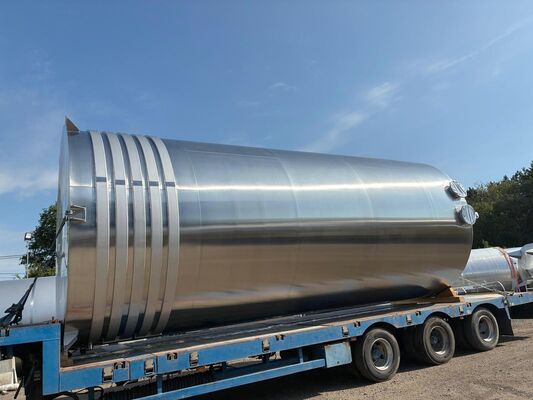 1 x New 50.000L stainless-steel AISI304L vertical storage tank.