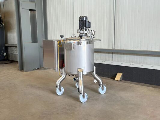 1 x Neuer vertikaler 100L Edelstahl-Mischbehälter aus AISI316L
