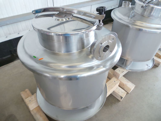 4 x 240L AISI 316L; stainless-steel mixing tanks customised for the customer's agtitators; single skin, vertical