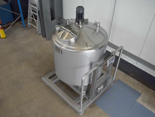 1 x Nouvelle cuve de mélange vertical en acier inoxydable 1000L en AISI316L