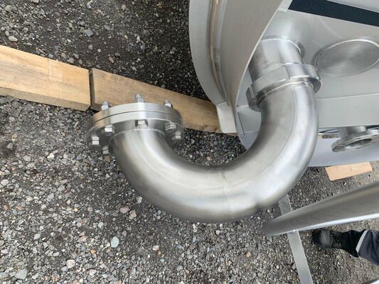 1 x New 15.300L stainless-steel AISI304L vertical mixing tank.