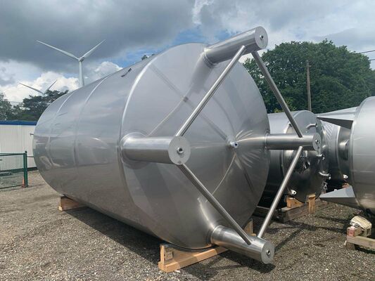 1 x New 25.000L stainless-steel AISI316L vertical storage tank.