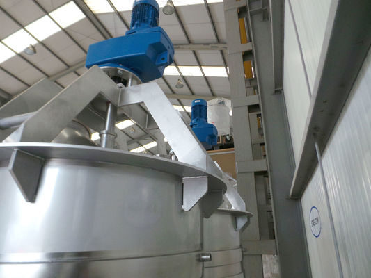 2 x 1.500L AISI316L; Mischbehälter; Wärmetauscher; 1 x Ankerrührer;