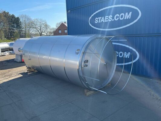 1 x Nieuwe roestvrijstalen verticale opslagtank van 50.000L in AISI304L