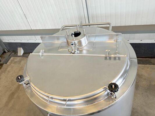 1 x Nieuwe roestvrijstalen verticale mengtank van 500L in AISI316L