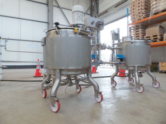 2 x 200L AISI316; mixing tank with control box; insulated; heat-exchanger; heating unit