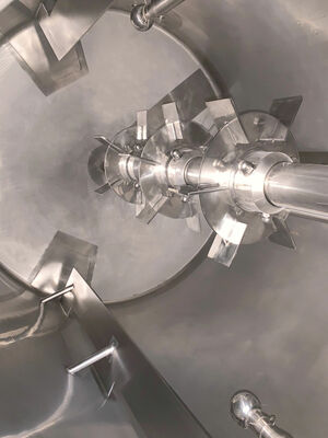 1 x Nieuwe roestvrijstalen verticale mengtank van 1000L in AISI316L