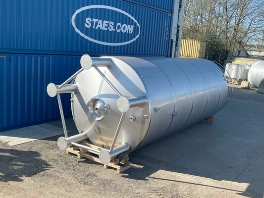1 x Nieuwe roestvrijstalen verticale opslagtank van 50.000L in AISI304L